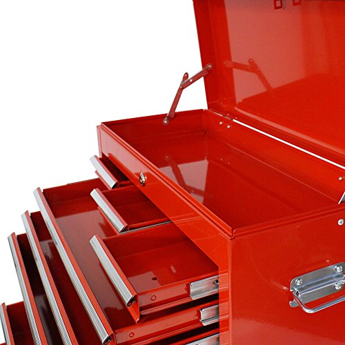 Werkstattwagen Werkzeugwagen Rollwagen mit Werkzeugkiste 9 Fächer - 5