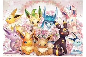 DVBQQWE Kit de pintura de diamante 5D para adultos, pintura de diamante Pokemon con diamantes, kit de pintura de bricolaje por número con taladro de gemas y Dotz de 30 x 40 cm