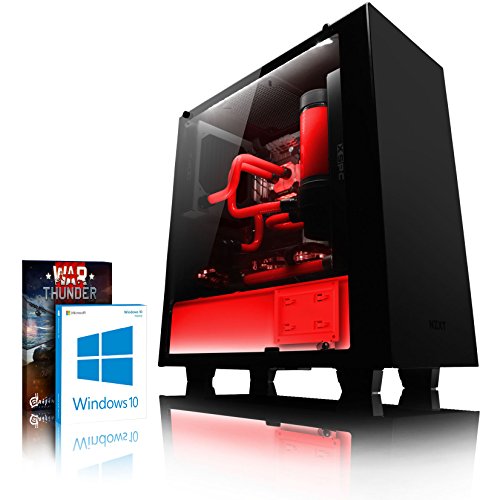 VIBOX Hardline GL780T-20 Gaming PC - 4,5GHz Intel i7 Quad Core CPU, GTX 1080 Ti, leistungsfähig, Wassergekühlter Desktop Gamer Computer mit Spielgutschein, Windows 10, Weiß Innenbeleuchtung, lebenslange Garantie* (4,2GHz (4,5GHz Turbo) Superschneller Intel i7 7700K Kabylake Quad 4-Core Prozessor CPU, Nvidia GeForce GTX 1080 Ti 11GB Grafikkarte, 16GB Team 2133MHz DDR4 RAM, Kingston 480GB SSD, 3TB Festplatte, Gewohnheit Wasserkühlung, 600W 85+ Netzteil, NZXT Gehäuse, Z270 Mainboard)