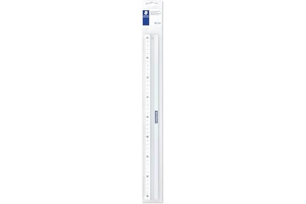 STAEDTLER Mars 563 Säkerhetslinjal aluminium – 40 cm, halkfri | Okrossbar metallinjal för precist skärarbete – för skola & ko
