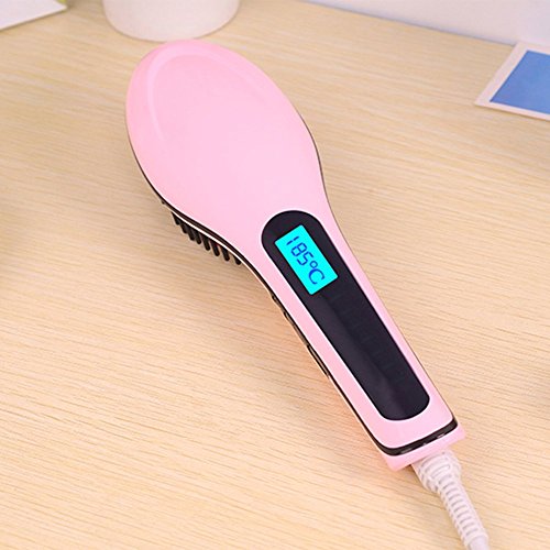 ACEVIVI Anti Static Airstyler Haarglätter Bürste ion Glätten Haarbürste Warmluftbürste Kamm Hair Straightener Comb LCD EU Stecker Verbesserte Version 30s auf 150℃ - 6
