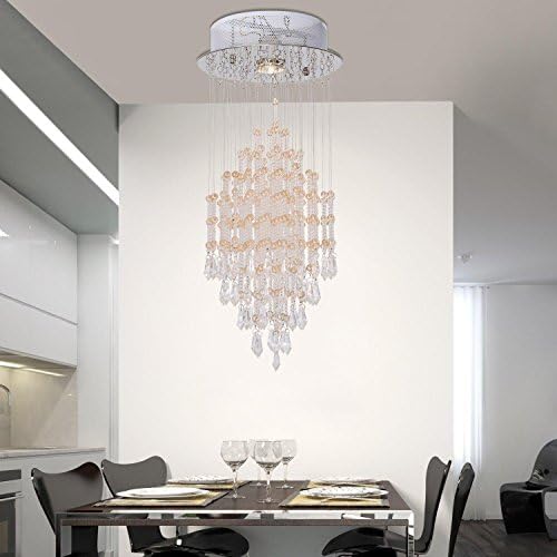huajing® Modern Wire Crystal Spider Pendant Simple and Elegant Restaurant of a Modern Glass Chandelier Lamp
