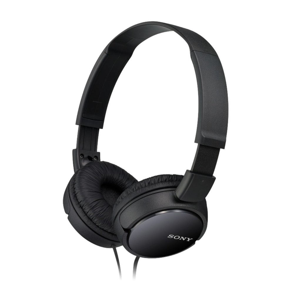 Sony MDR-ZX110 Opvouwbare Koptelefoon, met Uitstekend Geluid met 30 mm Driver, Zwart