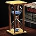 XDOBO Hand-blown Hourglass in Wooden Stand, Sand Timer, Measures One Hour - 20 X 10CM (Blue)
