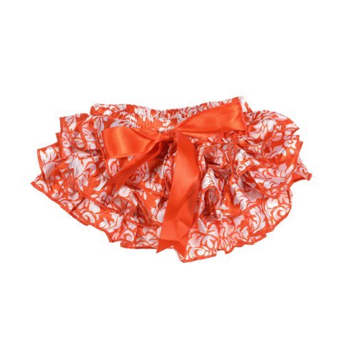 Baby Christmas Satin ruffle Diaper Bloomer Covers by juDanzy (Small 6-24 Months, Red Damask) Color: Red Damask Size: Small / 6-24 Months