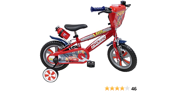 Mondo 25113 Bicicletta, Ruota 12 Cars con rotelle : Amazon.it: Sport e  tempo libero