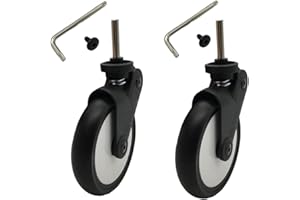 Brogtorl Accessorio di ricambio per passeggino ruota anteriore in gomma compatibile con Babyzen YOYO YOYA (2 pezzi Ruote anteriori)