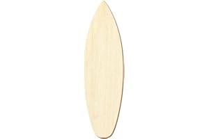 BÜTIC GMBH Holz Surfboard Surfbrett - Deko Basteln 3-50cm, Größe:10cm, Pack mit:10 Stück