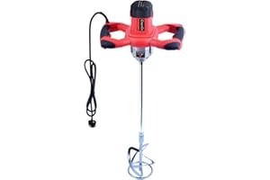 CTOPOGO Concrete Mixer Machine, 1600W Cement Mixer Mixing Drill Tool for Concrete Cement Panit Mortar Drywall Mud Grout Thinset, Electric Hand Paint Paddle Mixers, Adjustable 6 Speeds