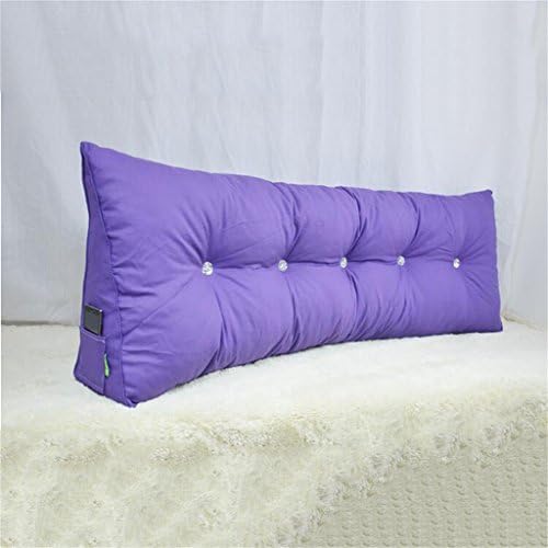 Fashion simple soft Leisure Triangle cushions and Long Cushions Sofa Pillow Can Be Washed And Washed Bedside Soft Bag Triangular Big Back Solid Color Lovely comfortable office lunch break pillow ( Color : B , Size : 90*50*20cm )