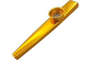EAPEY Kazoo Instrument Golden 3 Membranes Aluminum Alloy Kazoos Party Gift Instrumental Accompaniment
