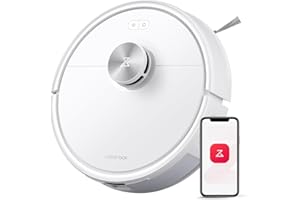 roborock Q7 M5 Aspirateur Robot Laveur 10 000 Pa, Double Conception Anti-Enchevêtrement, Durée de Nettoyage Prolongée, Navigation Intelligente avec LiDAR Précis, APP, Blanc