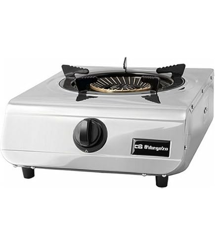 Hornillo Gas Portátil FO 1600: Triple Corona, Encendido Piezoeléctrico, Regulador 30mbar Para Botella Azul