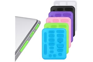 SamHeng 96 Pcs Anti-Dust Cover Plugs for Laptop Computer, Commonly Used 10 Types of Laptop Port Dust Caps Stoppers for USB Female Plug, Type C Port, SD Card Port, HDMI RJ45 and Headphone Ports