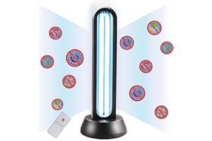 HYLR UVC Keimtötende Lampe 65W Fernbedienung Timer Tischlampe UV-Sterilisator Desinfektion Sterilisator Antibakterielle Rate 99% Töten Entferner Schimmel Grippe Bakterielle Staub Milben Keime