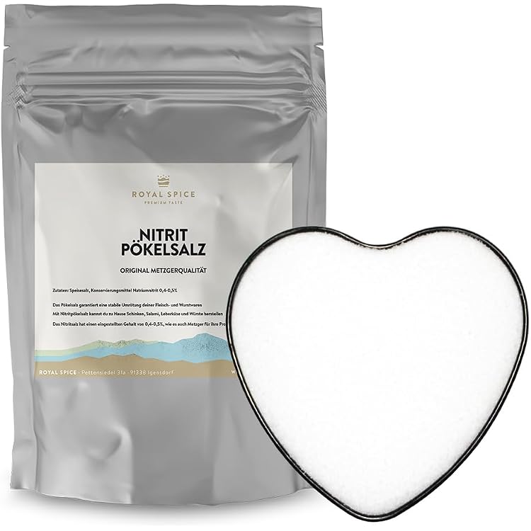 Pökelsalz Mit 0,45% Nitrit – 1 Kg, Für Wurstherstellung, Pökeln & Haltbarmachen Pökelsalz Mit 0,45% Nitrit – 1 Kg, Für Wurstherstellung, Pökeln & Haltbarmachen