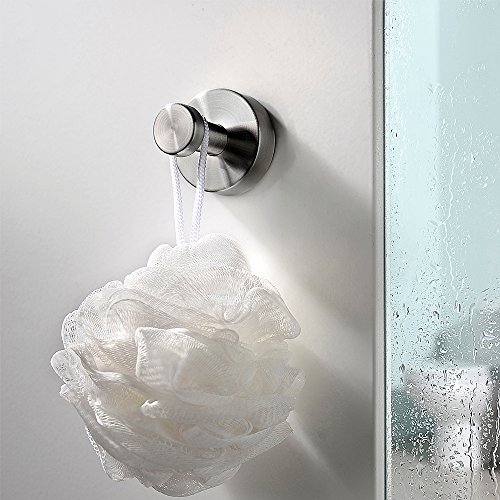 Handtuchhaken, Dailyart Mantel Robe Wandhalterung für Bad Küche Garage, Edelstahl, gebürstet Finish, 2er Pack - 2