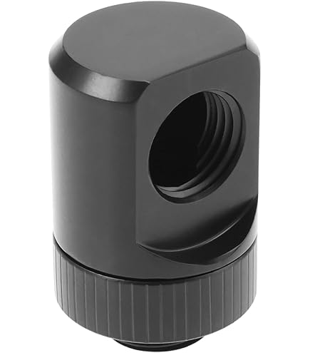 Raccordo A Gomito 90 Gradi Per Water Cooling - Filettatura G1/4" In Ottone Cromato | Per PC, Radiatori E Pompe