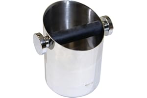 Motta 7750 Knock Box - Boîte pour le Marc de Café en Inox, 11 cm x 15 cm