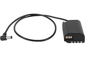 ZUNATE DMW DCC17 Atrapa Baterii Aparatu, łącznik DC DMW BLK22 z Zabezpieczeniem Obwodów do Aparatu Cyfrowego LUMIX S5 DC S5 DC S5K DC S5GK GH6