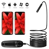 endoskopie 【Voll Wasserdicht】Entworfen mit IP68 wasserdicht endoskop und 8,00 mm Kamerakopf, können Sie die Inspektionskamera überall verwenden. Ideal für die auffindung verlorener oder fallengelassener Gegenstände in Rohren oder Bereichen, die mit bloßem Auge nicht sichtbar sind.