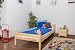 Produktbild Kinderbett / Jugendbett Kiefer massiv Vollholz natur 97, inkl. Lattenrost - Abmessung 90 x 200 cm