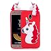 Produktbild Samsung Galaxy J7 2017 DUOS Hülle Silikon Einhorn 3D, Samsung Galaxy J7 2017 DUOS Handyhülle Ultra slim Weich TPU Bumper Schutzhülle für Samsung J730 Galaxy J7 2017 DUOS Stoßfest Handytasche, Rot