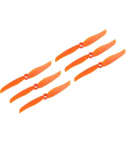 QUARKZMAN RC Hélices à Pales 2 Palettes 7,6cm Diamètre Plastique Jaune Faible Bruit Pour Avion Rc, Drone D'avion DIY