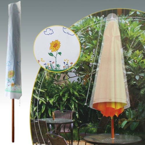 Schirmhülle 170cm Blumendekor Schutzhülle Sonnenschirm Abdeckung Hülle