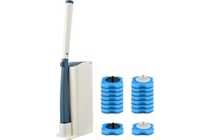 OTYMIOW Disposable Toilet Brush with Holder, Toilet Brush with Holder, Toilet Cleaning Brush, Disposable Toilet Brush Holder Set for Bathroom, Toilet Cleaning System, Disposable Toilet Cleaning Brushes,