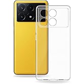 KZY İletişim Xiaomi Poco X6 Pro ile Uyumlu Kapak Kamera Korumalı S&uuml;per Silikon Şeffaf Kılıf