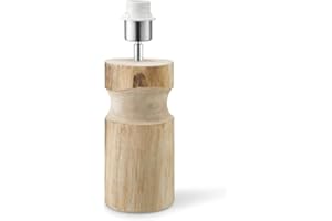 HOME SWEET HOME COLLECTION Home Sweet Home Lámpara de mesa rural pie Bodo para pantalla | lámpara | 10,5/10,5/33 cm | pie de lámpara de mesa de madera | E27| para pantalla | luminaria con diámetro max.35cm