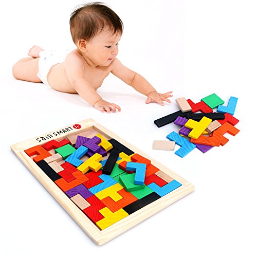 SainSmart Jr. Tetris Holzpuzzle Denkspielzeug, Lernspiel,geniale Geschenkidee - 7