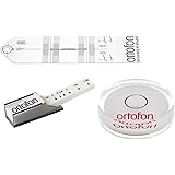 Ortofon Plattenspieler Justier- und Einstellungsset mit Ortofon Tonarmwaage, Ortofon Libelle und Ortofon SME Schablone