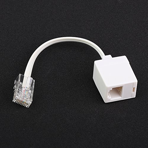 MagiDeal 1 Piece Telephone Phone Extension Cord Landline Flash Cable Line Jack RJ45 to RJ11, 245mm - Image 7