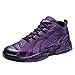 Produktbild Basketballschuhe Paar Sportschuhe Damen Herren Große Größen High Top Sneaker Air Cushion Laufschuhe Shock Atmungsaktive Basketball Turnschuhe für Trainning Fitness Outdoor, Violett