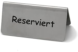 GRÄWE Tischaufsteller/Metallschild "Reserviert"