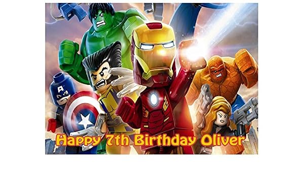 Marvel Heroes Cake Topper Partie Personnalise Sucre Glace D Image Maison Et Jardin Maison Bharatmotordrivingschool In