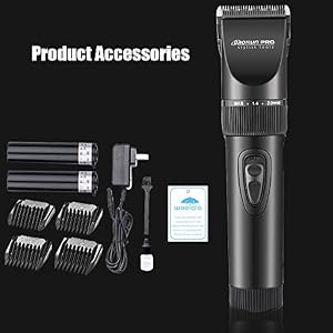 Woolala Professional Cordless Rechargeable Hair clippers for Adults and Kids Sound-off Hair Clips Set with 4 Combs Guide - Image 7