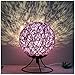 Produktbild Nachtlicht-Geburtstagsgeschenk INS des romantischen Sternprojektors des Bettes kreatives, das Schnurball-Rattanball-Tischlampe 15CM verdunkelt