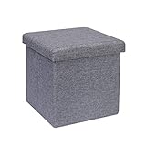 Perfecto para pequeñas áreas: las dimensiones otomanas son de 30 cm de altura, profundidad y ancho; el tamaño perfecto para usar como reposapiés o como taburete para tu hogar.