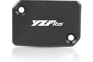 2BIRD Accessoires de moto pour YZF-R125 YZF R125 2008 2009 2010 2011 2011 Moto CNC ALUMINIUM ARRÊT DE FREIN FLUIDE RESERVOIR COVOP COP (Color : Black YZFR125)