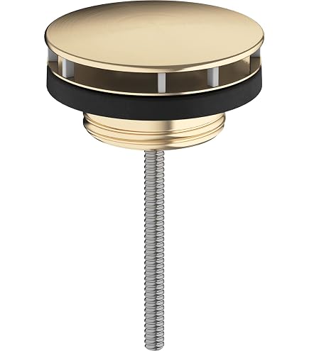 Hansgrohe Push-Open Ablauf – 1-1/4 Zoll, Gebürstetes Nickel, Für Spüle Mit Überlauf