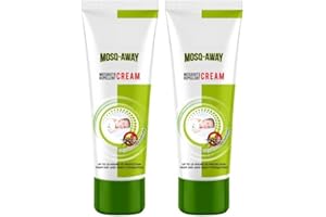 CLOUDBAZAAR 247 Mosq-Away Mosquito Insect Repellent Cream, 100gms (50 gmsx 2 For Home, Away), Non-Sticky, Skin Friendly, DEET Free, Effectively Strong keep midges bugs wasps tick away, Avoid insect bite, Long lasting