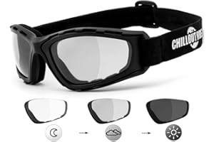 ‎CHILLOUT RIDER Chillout Rider® | Chopperbrille, Motorrad Sonnenbrille, Bikerbrille, Motorradbrille | beschlagfrei, gepolstert, bruchsicher | Brille