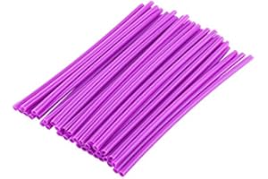 DILWE 36PCS Copriraggi Moto Copertura Del Raggio Coperture Protettive Per Raggi Spoke Guard Wraps Spoke Reflector Wheel Rim Protector Per Moto Moto(viola)
