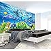 Produktbild Xzfddn Individuelles 3D-Wandbild Individuelles 3D-Wandbild Unterwasserwelt-Seefisch-Wandbild Kinderzimmer-Tv-Hintergrund-Aquarium-Wandbild-200X140Cm