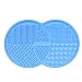 Makeup Brush Cleaning Mat, BESTIM INCUK Cosmetic Brush Cleaner Pad Silicone Washing Tool Scrubber Suction Cup, Blue
