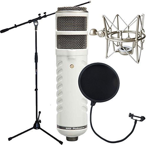 Preisvergleich Produktbild Rode Podcaster + KEEPDRUM MS088 Spinne + EMH Popschutz + MS106 Mikrofonstativ