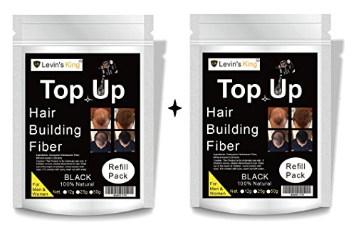 Levins King™ Hair Building Fiber, Hair concealer Refill Pack Use For Caboki, Toppik, Looks 21 etc.Black Color 50 Gram Pack of 2 RS.549 (73.00% Off) - Amazon Levins King™ Hair Building Fiber, Hair concealer Refill Pack Use For Caboki, Toppik, Looks 21 etc.Black Color 50 Gram Pack of 2 RS.549 (73.00% Off) - Amazon